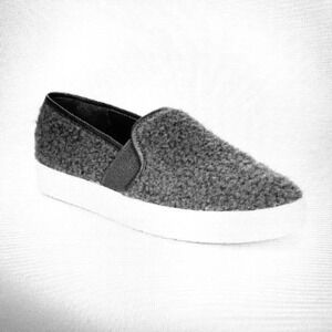 Vince Gray Sherpa Slip-On Sneakers